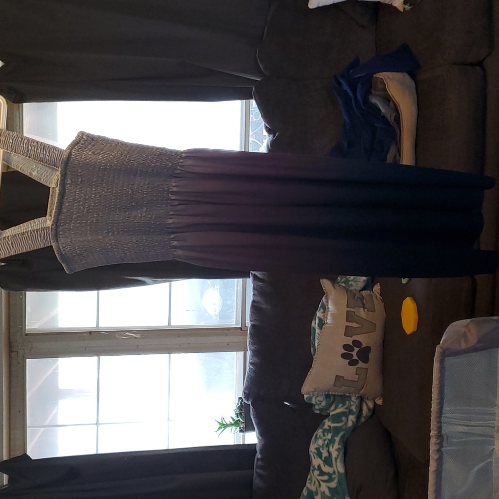 Lavender purple and blue dress